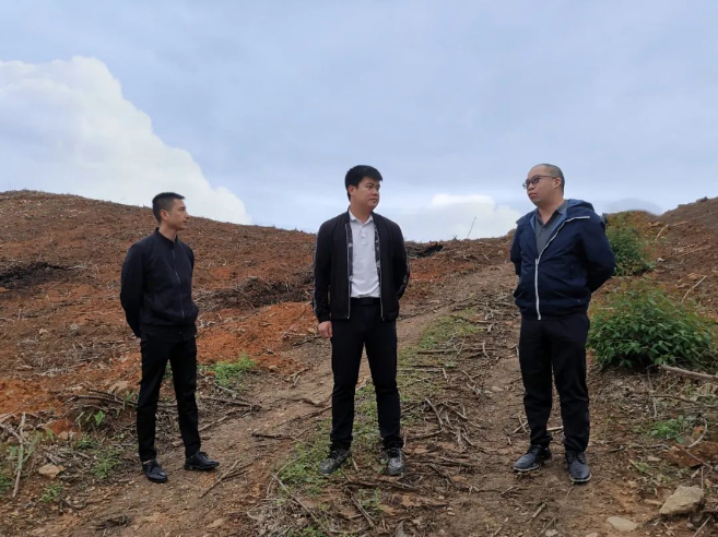 廖长琨到鹿晟公司治理林地领导工作